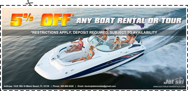 Boat rental coupon
